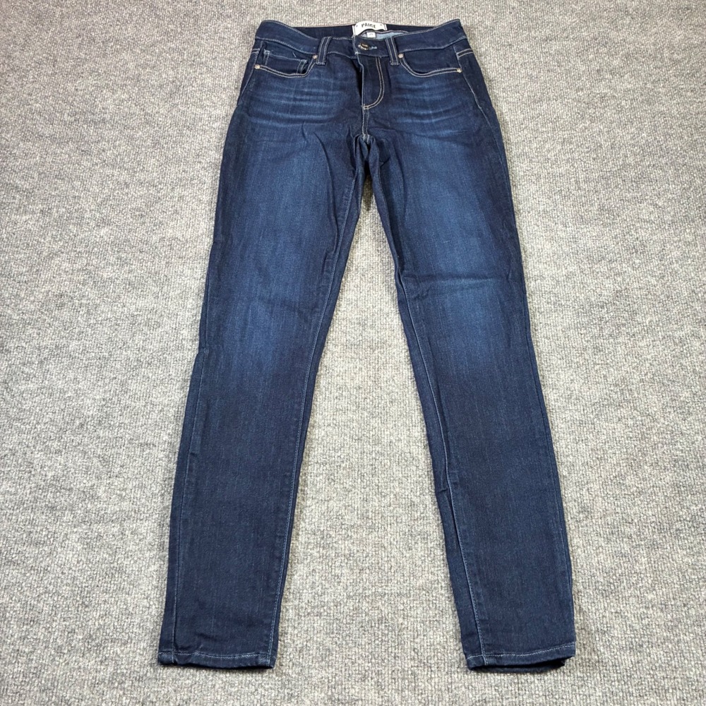PAIGE Verdugo Ankle Jeans Womens 25 Dark‎ Wash Blue Skinny Stretch Denim